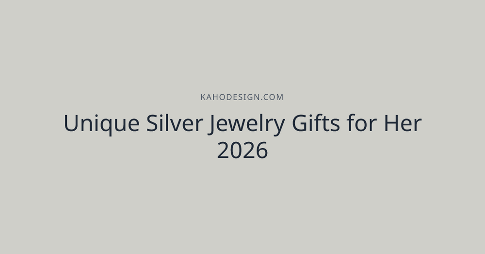 Unique Silver Jewelry Gifts for Her 2026