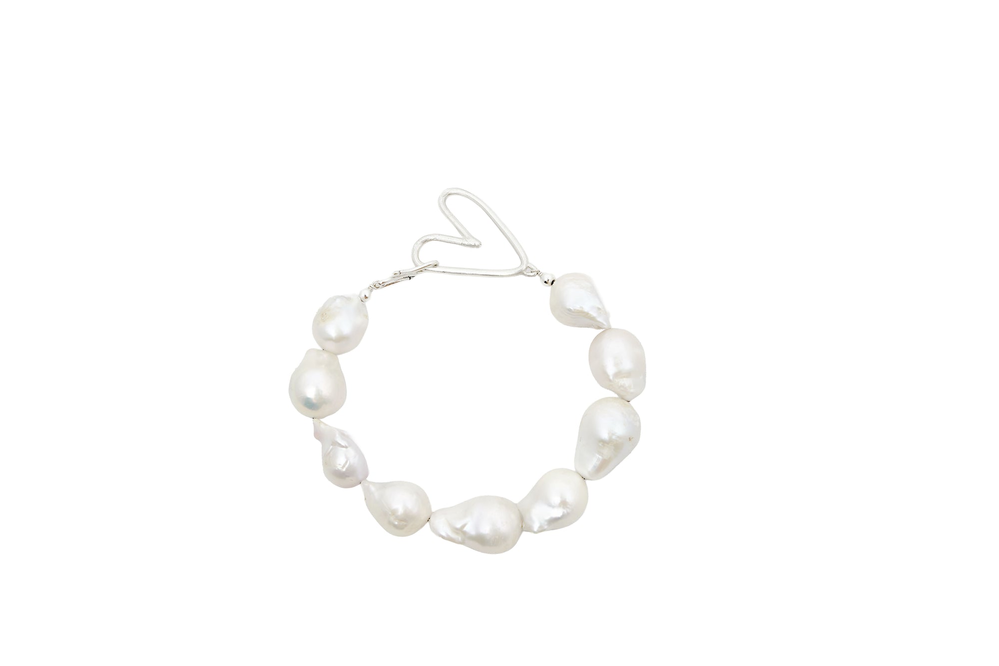 Elisa White Baroque Pearl Bracelet