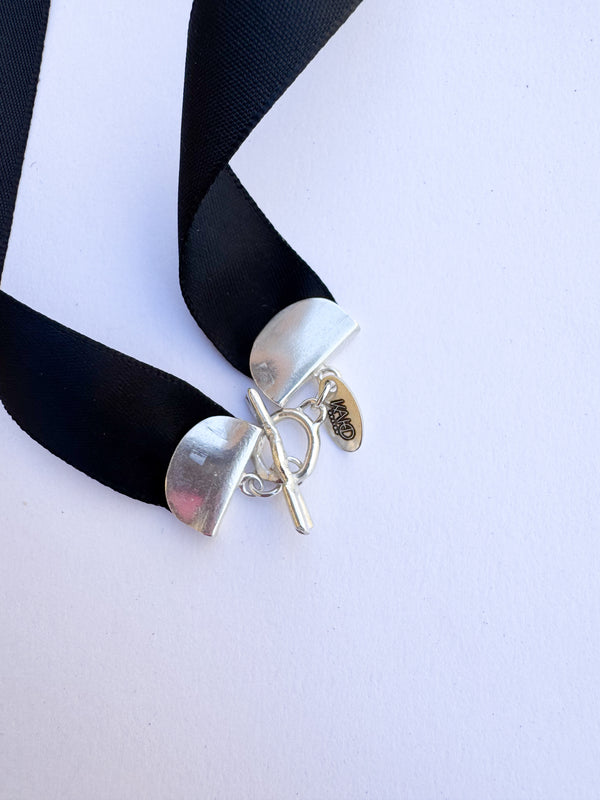 Zoe snake necklace 935 Argentium silver. Handcrafted in New York City.