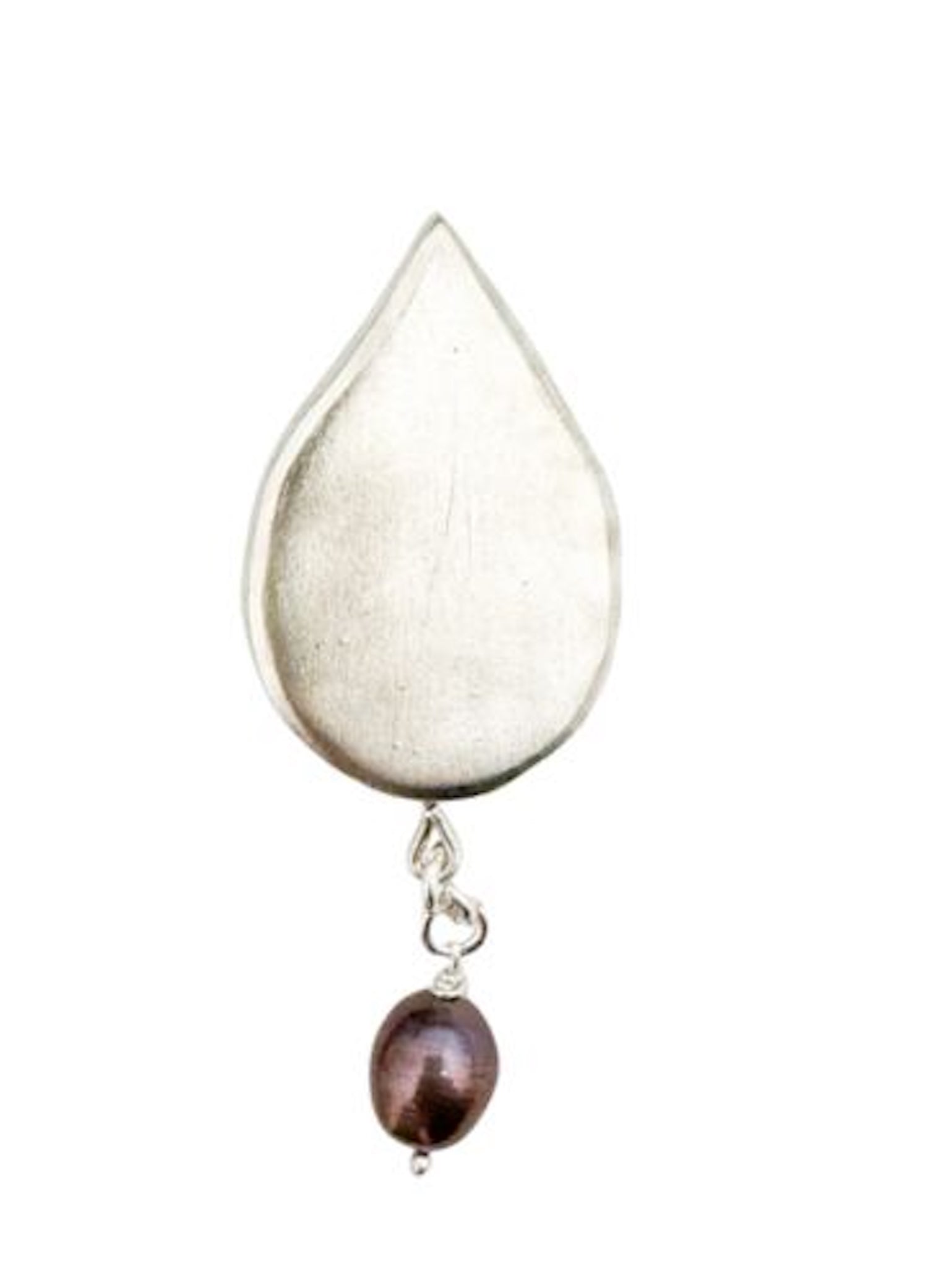 Olivia Teardrop Brooch with Pearl