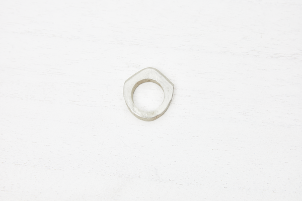 Maeve geometric ring handcrafted with recycled 935 argentium silver made in new york city